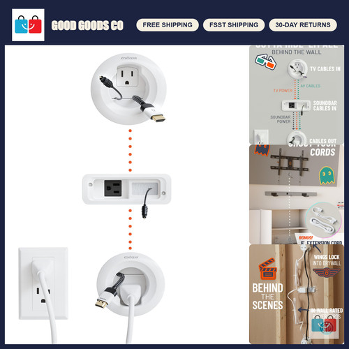 Wall cable management - cable, kit