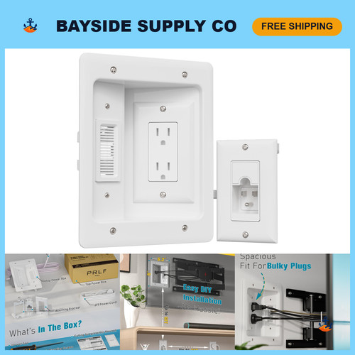 Wall mounted cord hider - mounted,